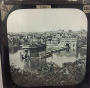 India & Punjab - Golden Temple Glass Negative - glass slide negative of the Sikh Temple at Amritsar.