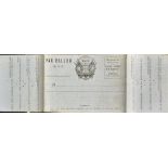 Balloon Post Siege of Paris 1870-71 Complete small unissued first ever air mail letter form - Coat