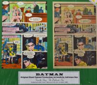 Batman Original Han Painted Artwork - by Adrienne Roy, signed by the artist, published in DC