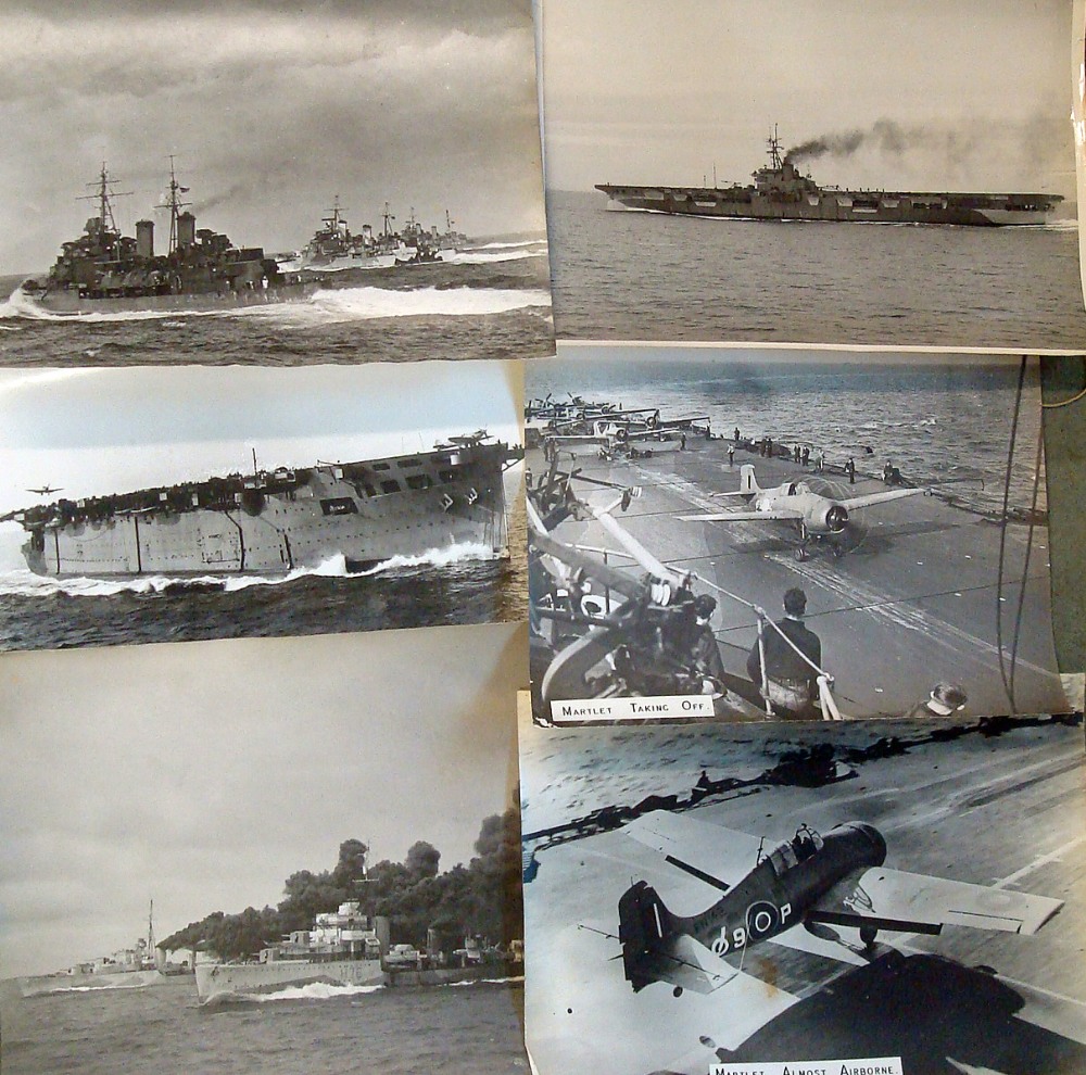 Selection of Royal Navy / Fleet Air Arm official black and white photographs 15 x 12 inches - Image 2 of 3