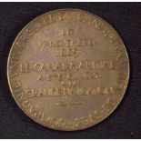 The Opening Of The Suez Canal Commemorative Medal. 1869 - Obverse; Seated female figures holds aloft