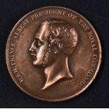 Crystal Palace Exhibition 1851 - "A For Service Medallion" - Obverse; Portrait of Prince Albert.