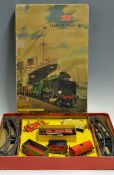 Mettoy Railways - Tinplate Mechanical Freight Train Set - comes with loco, coal tender, 4x stock,