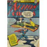 American Comics - Superman DC Publication Action Comics No.88 Sept 1945 condition some splitting