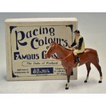C.1940s Britains Lead Racing Colours of Famous Owners The Duke of Portland, No237, white with