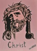 Murderabilia - Notorious Serial Killer - John Wayne Gacy (1942-1994) Original 'Christ' Oil Paintings