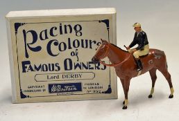 C.1940s Britains Lead Racing Colours of Famous Owners Lord Derby, No237, black, complete with