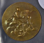1900 Olympic Games & Exposition Universalle Internationalle Bronze Medallion - Fine Bronze Medallion