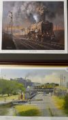 Railway - Phillip Hawkins Signed Colour Prints - 'Wolverhampton Rendevous' framed measures 64x50cm