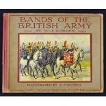 Bands of the British Army Book by W. J. Gordon, illustrated by F. Stansell with coloured plates of