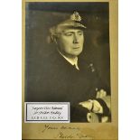 Surgeon Vice Admiral Sir Sheldon-Dudley (1884-1956) Signed Print Display signed to the mount