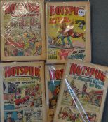 British Comics - Quantity of 1960s Hotspur Boys Comic covering the years 1966, 67, 68, 69 and 70,
