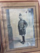 India & Punjab - Framed Photograph of the Maharajah of Patiala - A fine portrait photograph of the