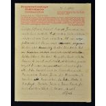 Original Letter From Concentration Camp - Dear parents I am healthy, I haven't heard from you in