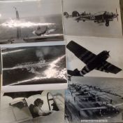 Selection of Royal Navy / Fleet Air Arm official black and white photographs 15 x 12 inches