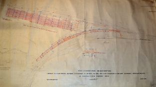 GWR Cannock Road Wolverhampton Proposed New Carriage Shed Original Plans - overlay to plan No.w761