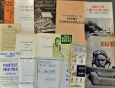 Selection of Assorted publications and literature largely relating to the War - including