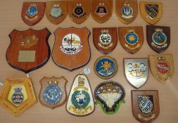 Selection of 17x Royal Navy Ship Crests to include HMS Apollo, Brilliant, Cardiff plus others,