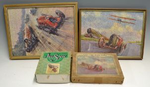 Jigsaw Puzzles - includes 'Speed' manufactured in England by J. Salmon and A Chad Valley Jigsaw