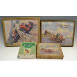 Jigsaw Puzzles - includes 'Speed' manufactured in England by J. Salmon and A Chad Valley Jigsaw