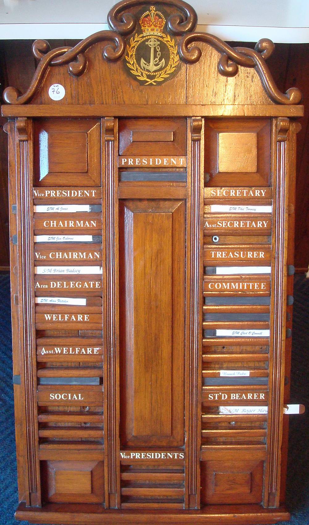 Large 1920s Oak Committee Board formally at Chatham Barracks, appears in very good condition,