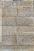 The Great Session of Caernarvonshire - 1795- Llysfaen mss. writ of Novel Disseisin brought by Thomas