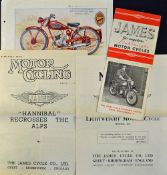 James Motorcycles 1949 Brochure - An 8 page fold out brochure illustrating and detailing with prices