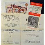 James Motorcycles 1949 Brochure - An 8 page fold out brochure illustrating and detailing with prices