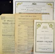 Railway - Collection From Queen Victoria's Royal Tour Of Ireland. Royal Train From Windsor To