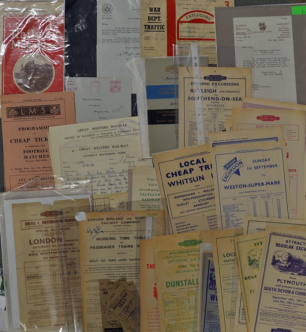 Mid-20th Century onwards Assorted Railway Excursion Brochures/Leaflets includes 1932 The Railway