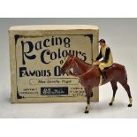 C.1940s Britains Lead Racing Colours of Famous Owners The Duke of Portland, white with black