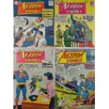 American Comics - Superman DC Publication Action Comics to include No.244, 245, 248 and 250 (4)