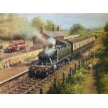 Railway - Great Western Colour Print framed measures 82x64cm, together with Arley at the turn of the