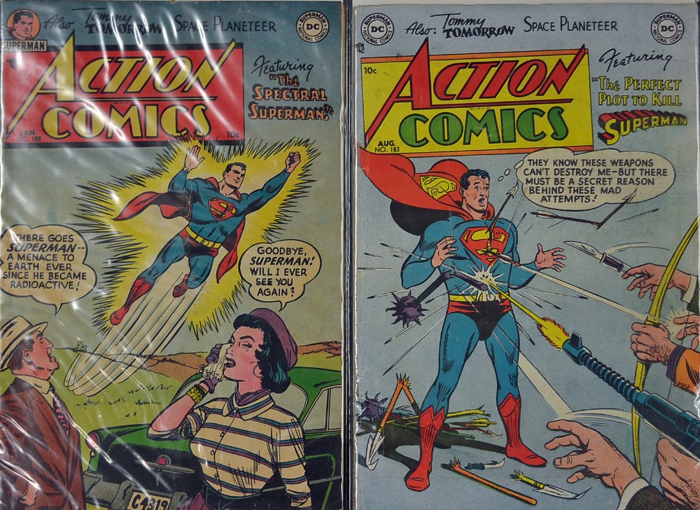 American Comics - Superman DC Publication Action Comics to include No.183 and 188 (2)