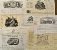 Selection of Insurance Policy Documents - includes 1847 and 1887 The Essex and Suffolk Equitable