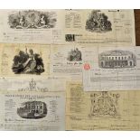 Selection of Insurance Policy Documents - includes 1847 and 1887 The Essex and Suffolk Equitable