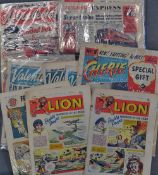 Quantity of British Comics from 1960s to include Tiger, Knockout, Lion, Marilyn, Roxy, Valentine,
