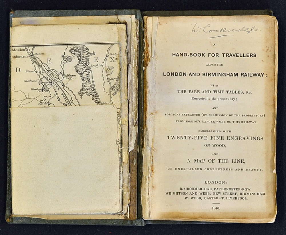 Handbook for Travellers Along the London and Birmingham Railway 1840 - Published by Groombridge, a - Image 2 of 3