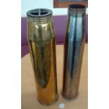 2x Naval Shells to include 3" 1960 plus a 3.5" 1965, measures 64cm approx.