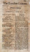The London Gazette 1693 No.2947 - Containing and advertisement with description of 'Horological
