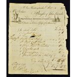 Scarce 18th Century St. Ives Ironmonger Printed Bill - Bought off John Lownds, Ironmonger, Brazier