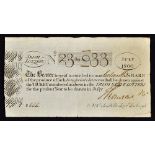 1800 Lottery Ticket - Unusual as issued by Scottish Agent Thomsons - At No. 8, South Bridge,