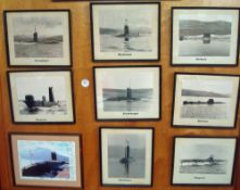 Selection of Sub-Marine Photographs - black and white, to include HMS Resolution, Courageous,