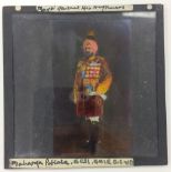 India & Punjab - Maharajah of Patiala Glass Slide - A rare handcoloured Glass slide negative of