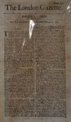 The London Gazette 1693 - containing Highwaymen on Bagshot Heath and shipping news from Pembroke,