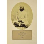 India - Punjab - Lahore Khatris Sikh Hindoo Traders Albumen Photo 1860s an early albumen photo