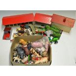Farmyard Toy Selection includes buildings, tractor, fauna and animals (Quantity) Small Box