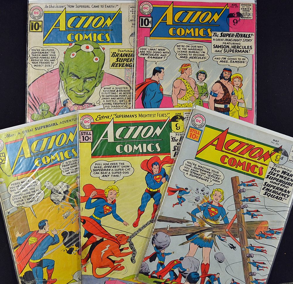 American Comics - Superman DC Publication Action Comics to include No.276, 277, 278, 279, and 280 (