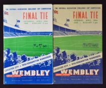 1949 FA Cup Final programme & ticket, Wolverhampton Wanderers v Leicester City plus a reprint