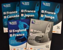 2011 Rugby World Cup Semi- Final, quarter final and group programmes: to incl semi-final France v